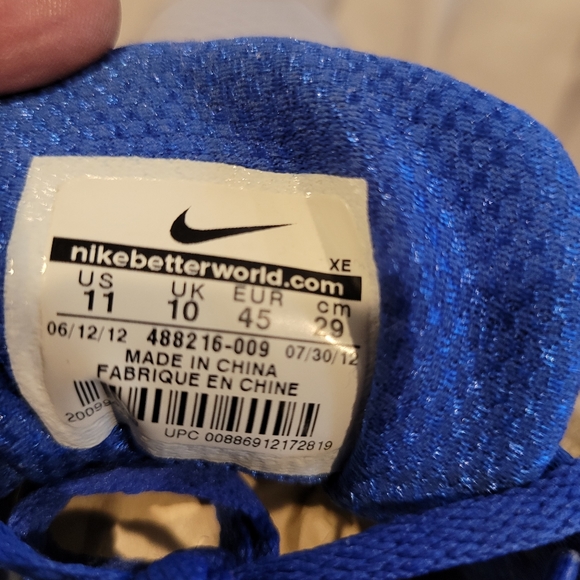 Nike Lunar Forever Grey, Blue, and Lime Green - Picture 5 of 5